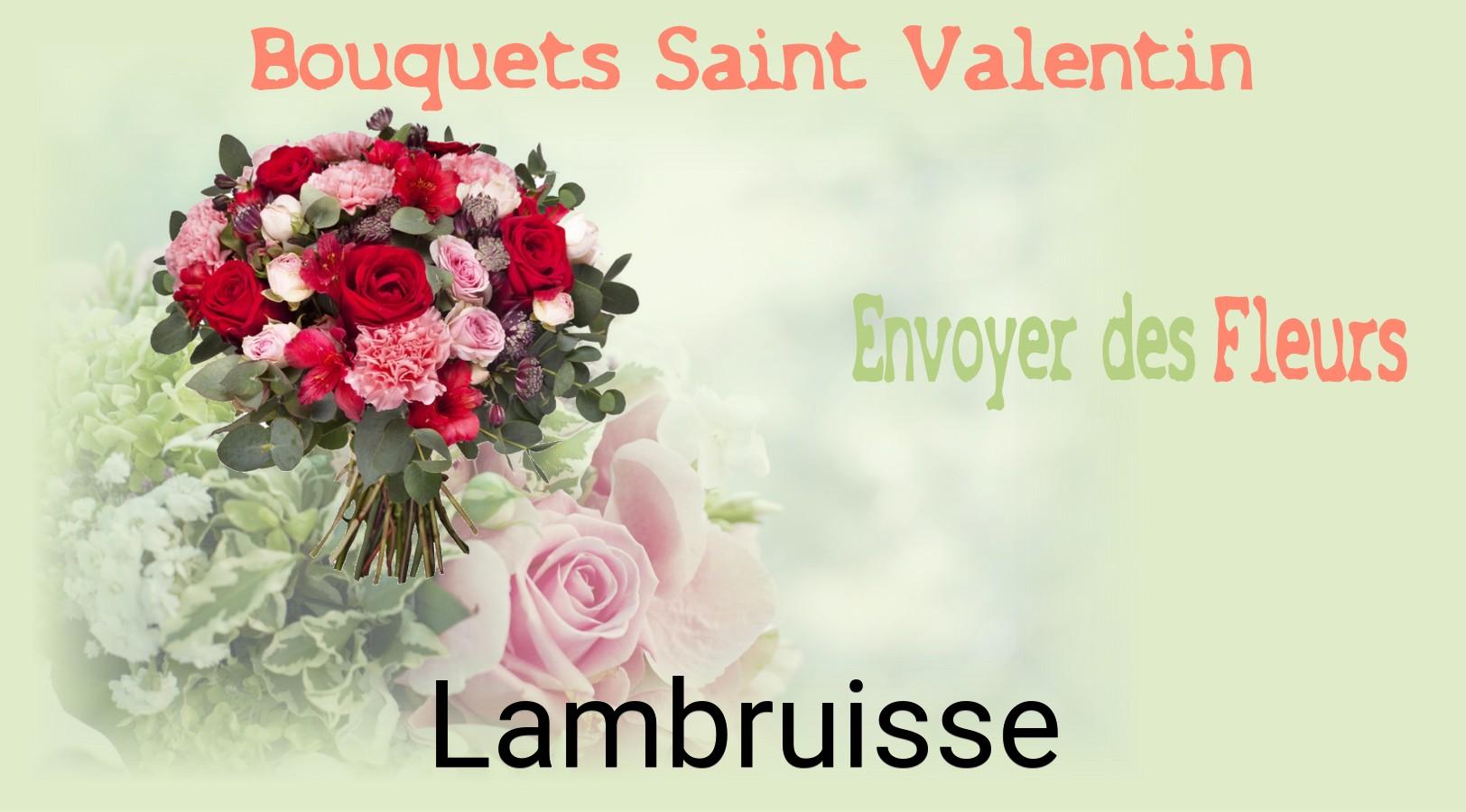 Roses de Saint-Valentin livrées à Lambruisse